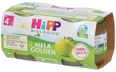 Immagine prodotto di HippOmogeneizzato Mela Golden 2 X 80 G