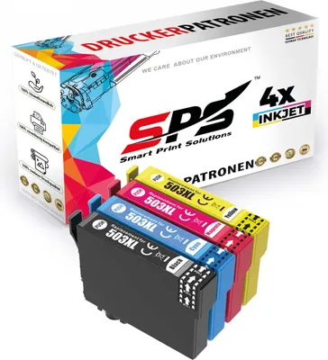Produktbild von 4x Multipack Set Kompatibel für Epson Workforce WF 2960 Druckerpatronen (503XL/C13T09R14010, C13T09R24010, C13T09R34010, C13T09R44010)