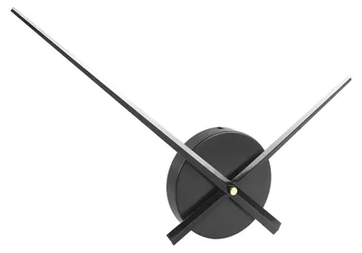 Wanduhr-Ersatzset, schwarz, Zeiger 23,5/31,5 cm, Quarzwerk