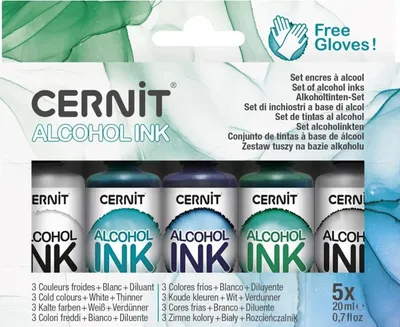 Zdjęcie produktu dla Cernit CEASS008C Zestaw tuszu alkoholowego Cold Colors 5 x 20 ml 5 szt.