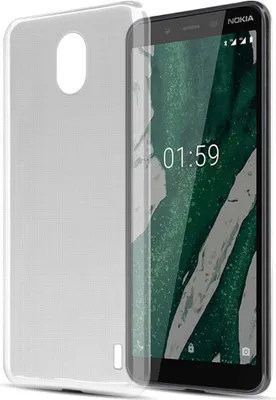 Produktbild von Cadorabo Hülle für Nokia 1 PLUS Schutz Hülle in Weiß Schutzhülle TPU Silikon Cover Etui Case