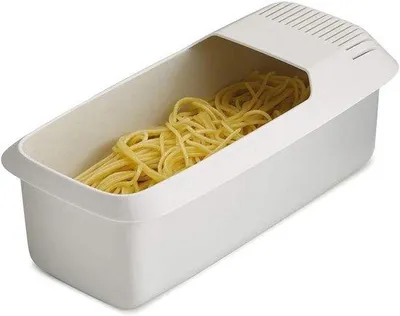Produktbild von Pasta Kocher mit Sieb hitzebeständig weiß