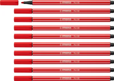 Produktbild von Premium-Filzstift - STABILO Pen 68 - 10er Pack - carmin