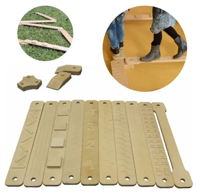 Produktbild von Masterkidz Balance-Training Sinnespfad aus Holz