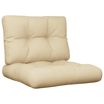 Immagine prodotto di vidaXL Cuscino Pallet 2 pezzi Tessuto beige
