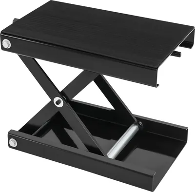Image de Pont élévateur pour motos - Pont élévateur à ciseaux - Capacité de charge 500 kg - Hauteur 9,3-35 cm - Revêtement en caoutchouc - Autoportant - Noir