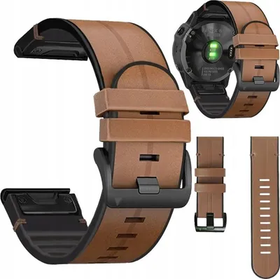 Zdjęcie produktu dla Pasek Garmin Skórzany- 22Mm - Brązowy - Psk239
