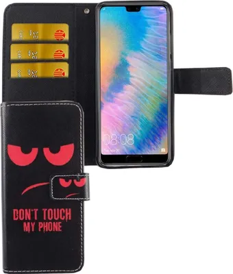 Produktbild von Handyhülle Tasche für Handy Huawei P20 Dont Touch My Phone Rot
