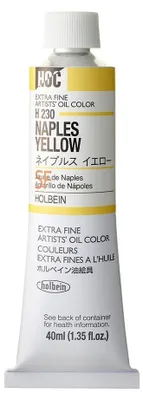 Ölfarbe Napels Geel, 40 ml Tube