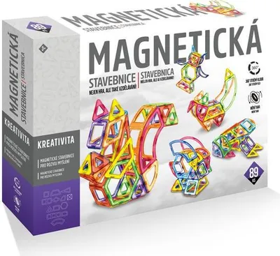 Obrázok produktu pre Magnetická stavebnica 89 kusov