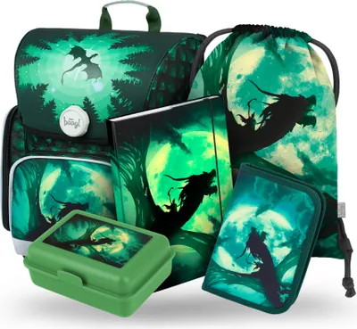 Produktbild von BAAGL SET 5 Ergo Dragon: Aktentasche, Federmäppchen, Tasche, Ordner, Box