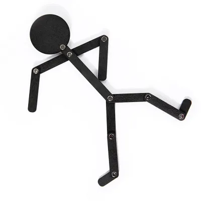 Obrázok produktu pre Drevená hračka Stickman s pohyblivými končatinami, pohyblivá drevená hračka Stickman, drevená hračka Stickman, drevená hra Stick Men Puzzle, drevená hračka Stick Man Puzzle, vzdelávacia drevená hračka Stick Men