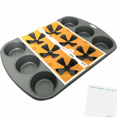 Produktbild von Kaiser Gourmet Muffinform für 12 Muffins + usy Block