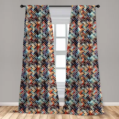 Produktbild von Abakuhaus, Fenstervorhänge, Paisley Spots, 2-Panel-Set, 150 x 175 cm