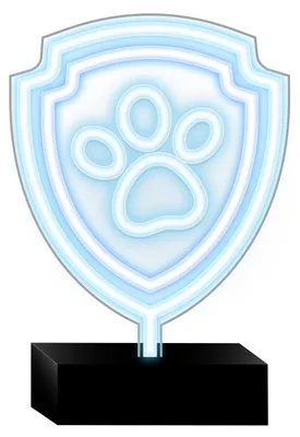 Image de Paw Patrol LED néon Lumière de nuit Décoration pour chambre d'enfant Patte avec support