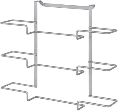 Produktbild von Metallischer Zinkrolhouder, Silber, 36 x 9 x 30 cm, Küchenrolhalter