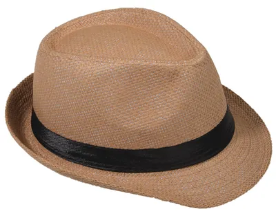 Produktbild von Panama Hut Fedora Strohhut Kamel 54