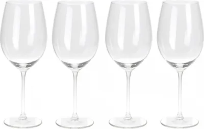 Produktbild von Sada 4 pohárov na víno Excellent Houseware, sklo, 7x24 cm, 540 ml, priehľadné