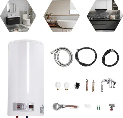 Produktbild von Elektrischer Wasserheizer, 220V, 2000W, Temperaturbereich 25-75℃, Wasserdichtigkeitsgrad IPX4, Netzfrequenz 50Hz