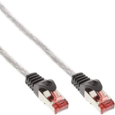 Obrázek produktu pro InLine 4043718114740, 25 m, Cat6, S/FTP (S-STP), RJ-45, RJ-45, Průhledná