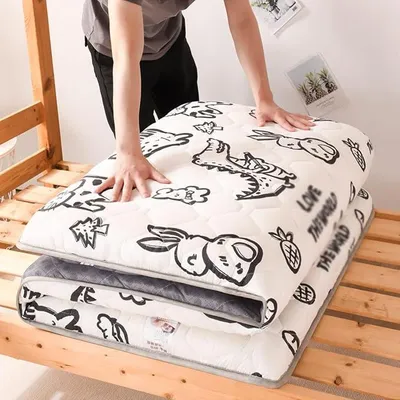 Imagen del producto de Colchón de tatami plegable japonés, colchón de futón para el suelo, cama plegable, colchón de camping portátil, alfombra de suelo antideslizante, A, 180x200 cm