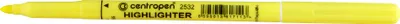 Obrázok produktu pre Zvýrazňovač Centropen 2532, 1-3 mm, kulatý hrot, žlutý