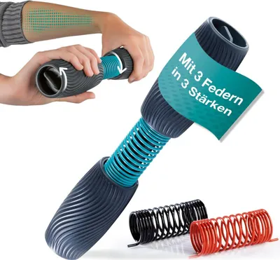 Produktbild von Handgelenk- & Unterarmtrainer anpassbar 3 Federn Einsteiger & Profis