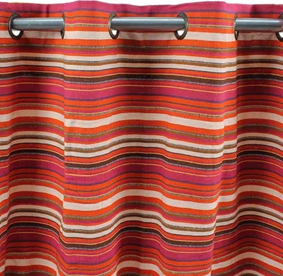 Immagine prodotto di Tenda rossa in cotone intrecciato 150x250