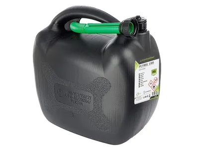 Immagine prodotto di Tanica di plastica per carburante, 20L, ovale, nera