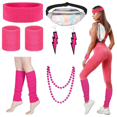 Immagine prodotto di Set di accessori per costumi a tema anni '80 e '90, per donna