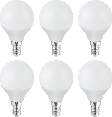 Produktbild von LED-Leuchtmittel - E14 - Weiß - Glas - Kunststoff - 6er Set