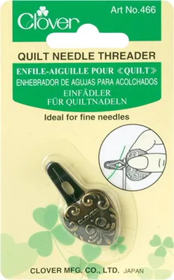 Quilt-Nadeleinfädler, 1 Stück, Schwarz, feine Nadeln