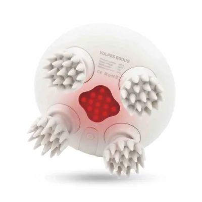 Produktbild von Vulpes Goods Kopfmassagegerät, Elektrisches Massagegerät, Verbesserte Blutzirkulation mit Infrarot-Wärme, Kopfhautmassagegerät, USB aufladbar