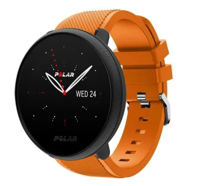 Produktbild von Strap-it Polar Ignite 2 Twill Silikonarmband (Orange)
