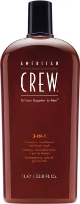 Zdjęcie produktu dla American Crew Szampon, odżywka i żel do kąpieli, 1000 ml