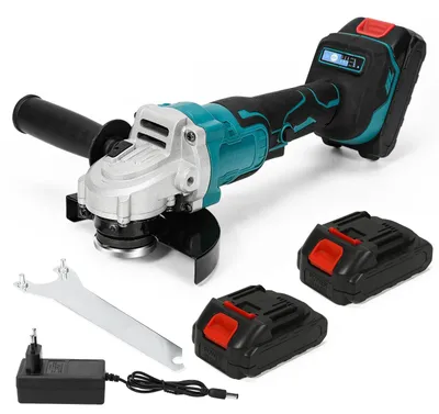 Immagine prodotto di Smerigliatrice angolare a batteria - 125 mm - Motore brushless da 21 V - 2 batterie - Taglio e levigatura - Senza fili