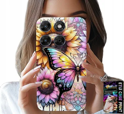 Produktbild von Etui Do Motorola Edge 70 - Słonecznik Z Motylkiem, Obudowa + Folia