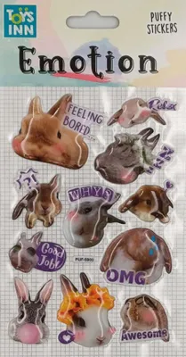 Produktbild von STNUX Aufkleber Emotionen Kaninchen STN8691 98691