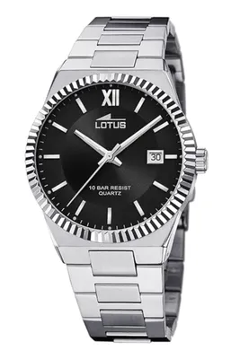 A studio shot of a men's wristwatch.