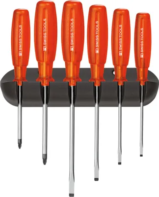 Produktbild von PB Swiss Tools Werkstatt-Schraubendreher-Sortiment, Schlitz und Phillips, 6-teilig
