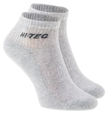 Productafbeelding van Hi-Tec - "Quarro" sokken voor heren/dames, uni (3-pack), model IG599 (maat 36 EU - 39,5 EU), kleur: gemêleerd grijs