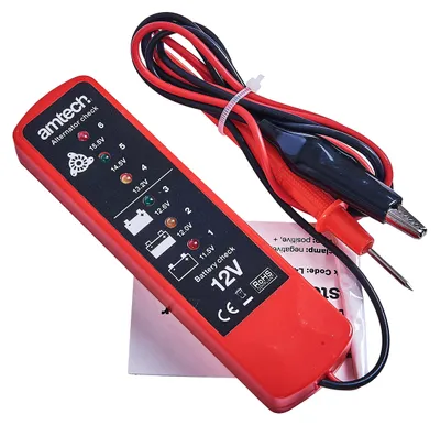 Akku- und Lichtmaschinen-Tester, 6 LED, 12V DC