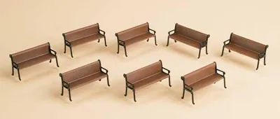 Produktbild von Auhagen 41199, HO (1:87), Schwarz, Braun, 8 Stück(e)