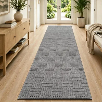 Image de Elzusha - Tapis antidérapant lavable, à poils courts, 80 x 300 cm