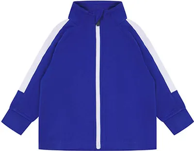 Produktbild von Trainingsjacke für Kinder und Erwachsene im Mini-Me-Design mit Kontrast-Einsätzen und Reißverschluss