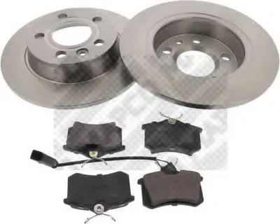 Produktbild von MAPCO Bremsenset Hinten Bremsscheiben Beläge Satz für VW SHARAN (7M8, 7M9, 7M6) 268mm