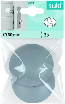 Produktbild von Fix-o-moll 2 Wandklebeschutz 60mm grau - Fix-o-moll