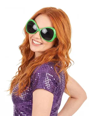 Produktbild von Disco-Brille Party-Brille grün - Einheitsgröße