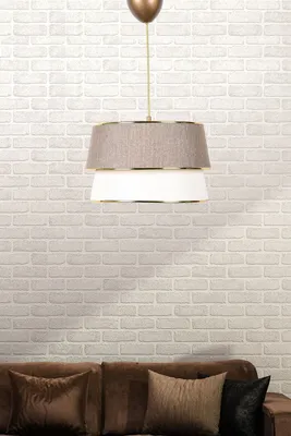 Immagine prodotto di Opviq, SH227, lampadario, beige, plastica, 30 x 30 x 75 cm