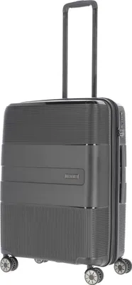 Produktbild von Travelite Waal Reisekoffer M Trolley Koffer 65cm 4 Rad / Rollen TSA Polypropylen Hartschale schwarz